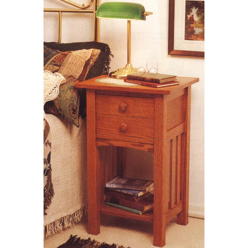 Arts And Crafts End Table Nightstand Woodworking Plan Wood Magazine