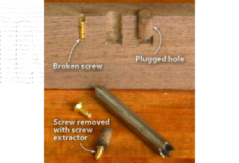 how to remove damaged screw