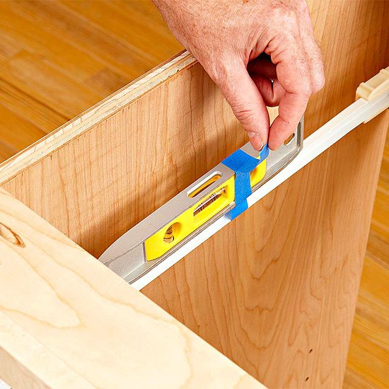 How to install epoxycoated roller drawer slides