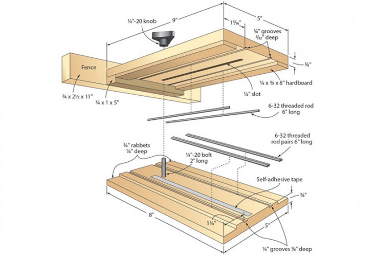 Shop-made micro-adjustment jig