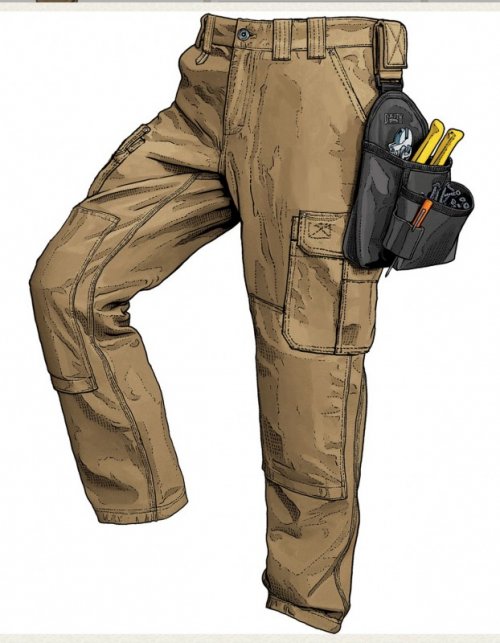 Duluth Trading Men's Ultimate Fire Hose Cargo Work Pants