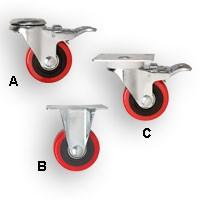 Peachtree 4" Double-Locking Casters