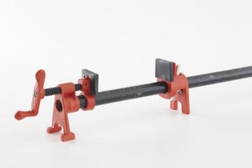 Black Pipe Woodworking Tools BESSEY H-Style Pipe Clamp Fixture Set for 1/2 in 