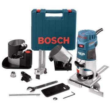 Bosch PR20EVSNK Colt Installers Kit 5.7 Amp 1 Hp Fixed-Base Variable-Speed Router with 3 Assorted Bases and Edge Guide