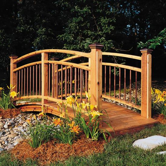 Arched Garden Footbridge Woodworking Plan WOOD Magazine