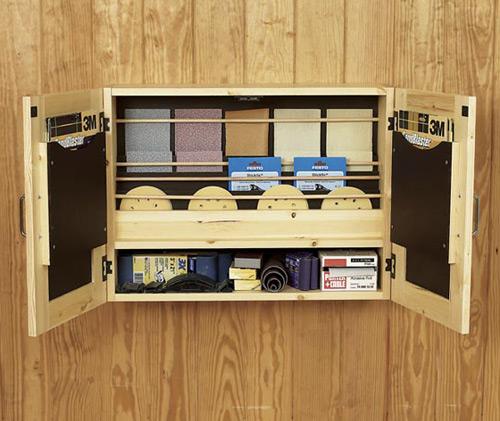 Get-It-All Together Sandpaper Cabinet Woodworking Plan WOOD Magazine