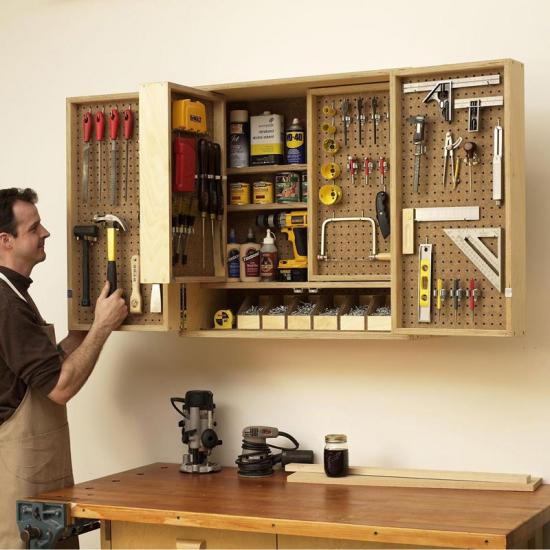 Shop-in-a-box tool cabinet Woodworking Plan WOOD Magazine