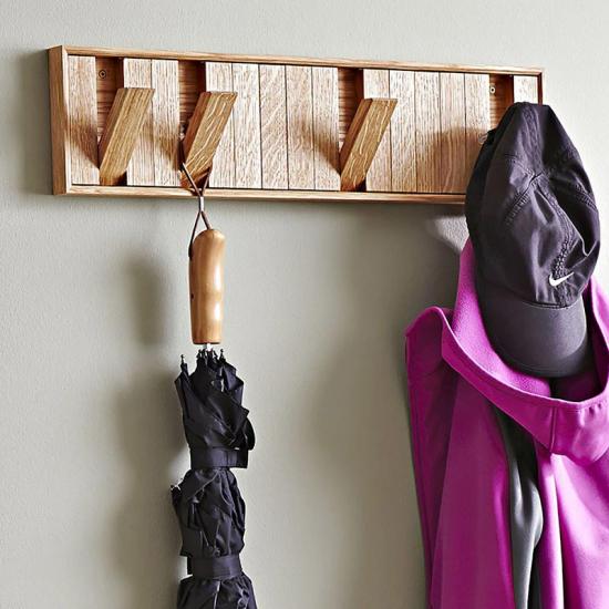 Hidden-Hook Coat Rack Woodworking Plan WOOD Magazine