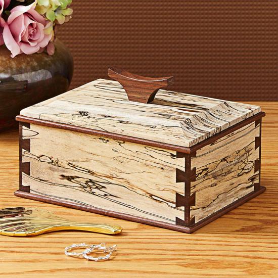Contrasting Corners Dovetailed Box Woodworking Plan WOOD 