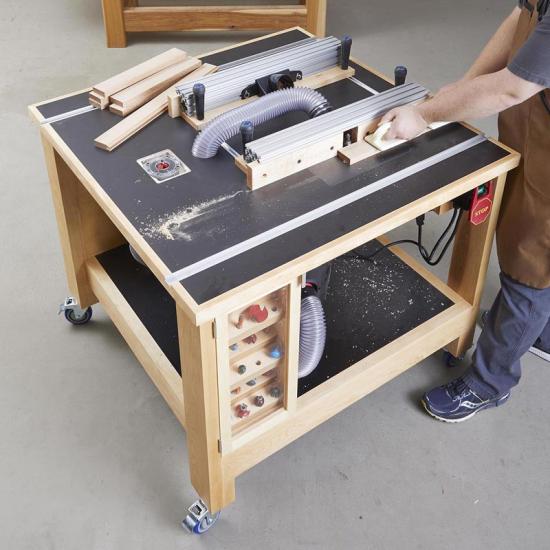Double Router Table Woodworking Plan WOOD Magazine