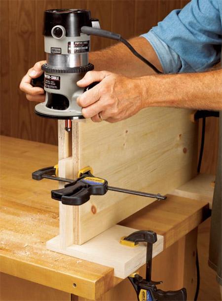 Router Jig; Flush-trim stabilizers